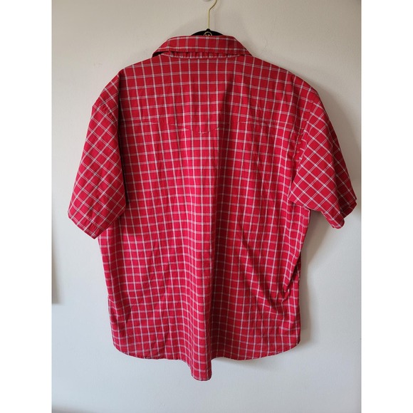 Wrangler Red and White Pearl Snap Short Sleeve XXL MWR 247M - Picture 2 of 5